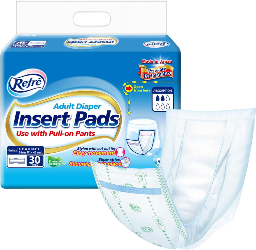 Refre adult diaper insert pads front view package