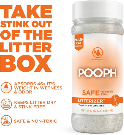 Premium USA imported cat litter additive for moisture and wetness control