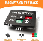 EliteSign pet food tracker showing the morning and afternoon AM PM sliders