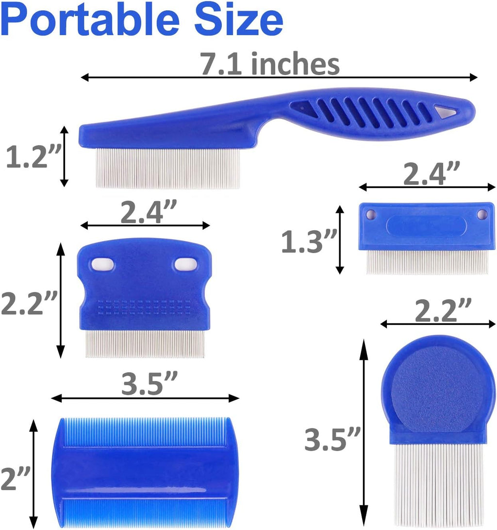 Stainless steel teeth of MoHern flea comb for pet grooming