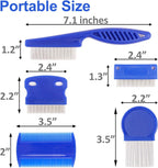 Stainless steel teeth of MoHern flea comb for pet grooming