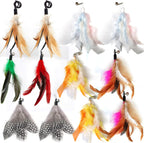 Fluffy spotted natural feathers and soft plumes included in the miwoowim replacement set.
