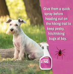 Detailed label of BugMD flea and tick removal spray