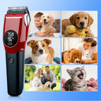 Mcbazel Dog Clippers Grooming Kit, Low Noise Rechargeable Cordless Adjustable Pet Hair Shaver Trimmers Set for Dogs, Cats and Other Pets [Red] - Image 9