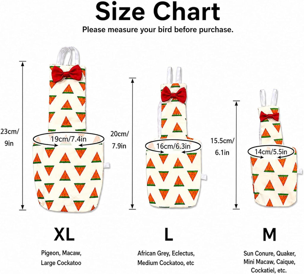 Interior waterproof lining view of the reusable parrot diaper