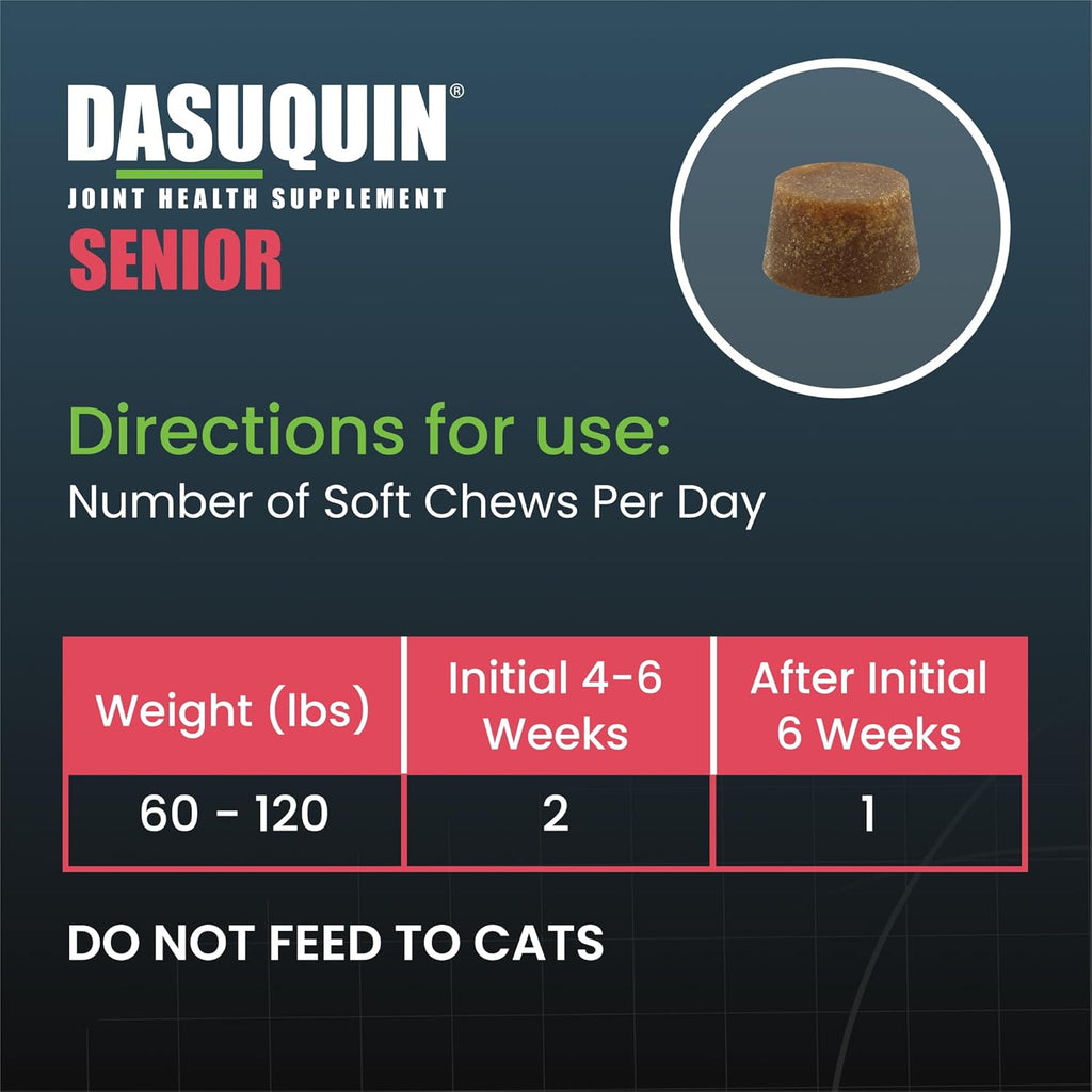 Nutramax Dasuquin senior dog chewable vitamins for immune defense and skin health
