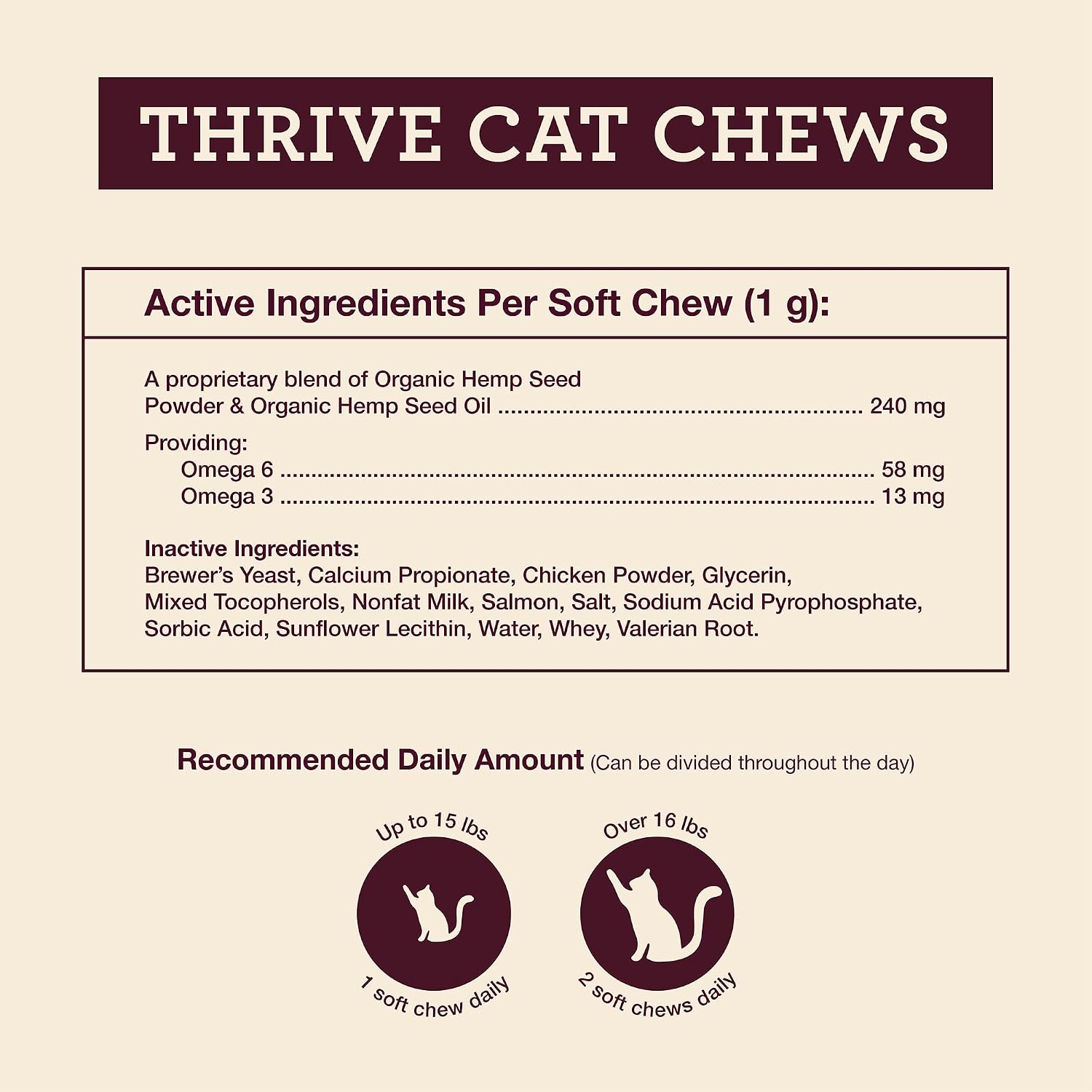 Hemp Well Thrive chews organic USA grown certification