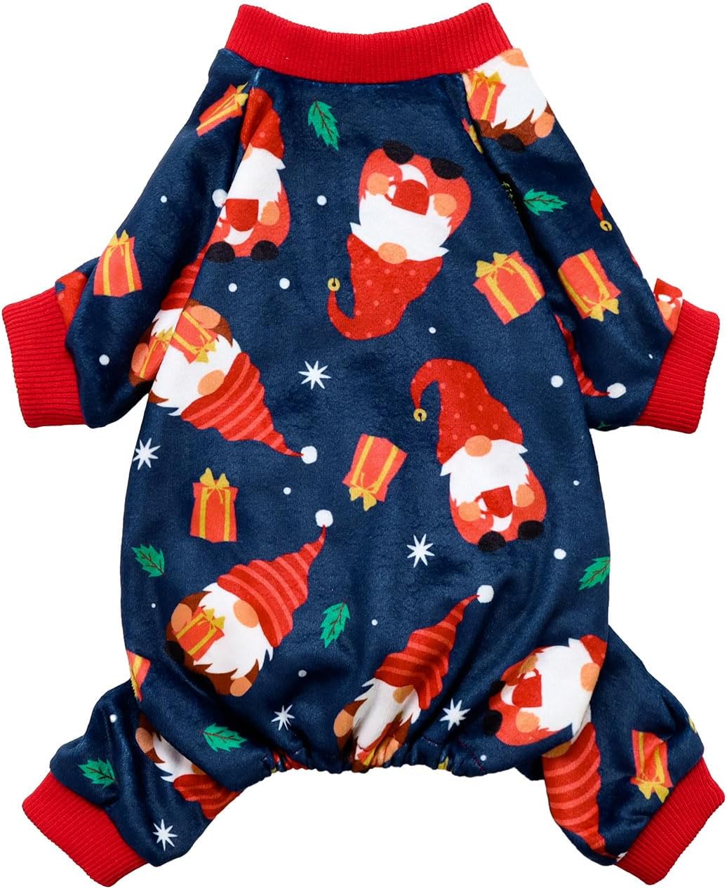 Fitwarm Christmas Dog Pajamas, Dog Winter Clothes for Small Dogs Boy Girl, Lightweight Velvet Pet Jammies, Red, Green, Large - Image 10