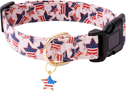 Faygarsle Cotton Designer Dogs Collar Cute Flower Dog Collars for Girl Female Small Medium Large Dogs with Flower Charms S - Image 10