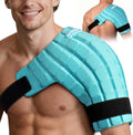 Comfcube shoulder ice pack wrap front view for injury relief