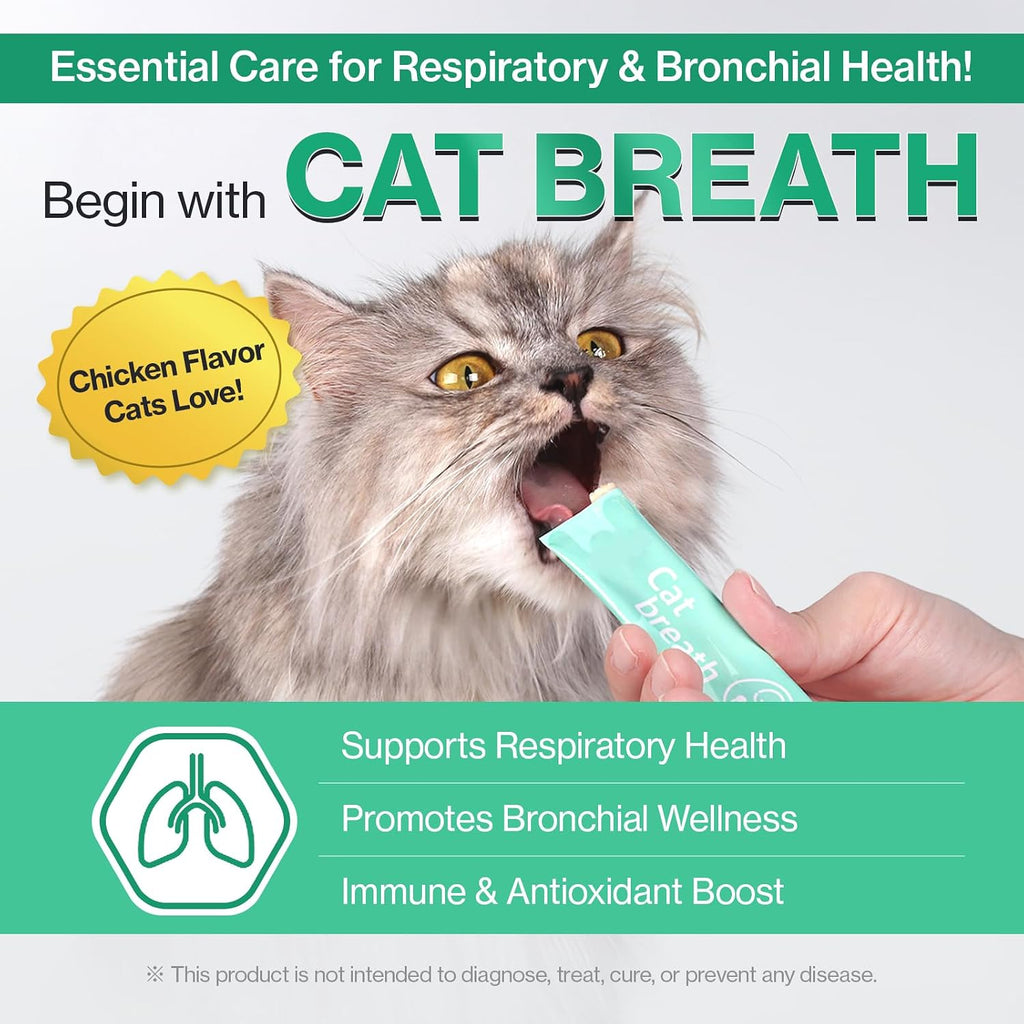 Doctor By cat respiratory immune support gel being squeezed from individual packaging