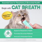 Doctor By cat respiratory immune support gel being squeezed from individual packaging