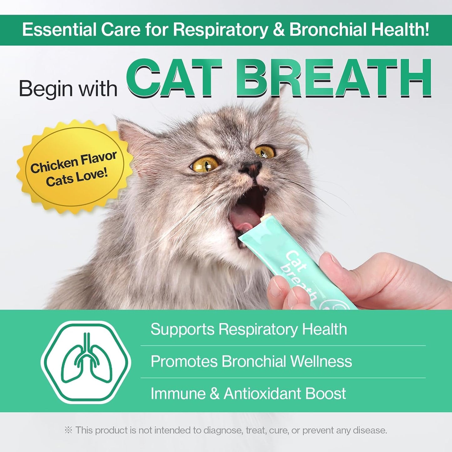 Doctor By cat respiratory immune support gel being squeezed from individual packaging