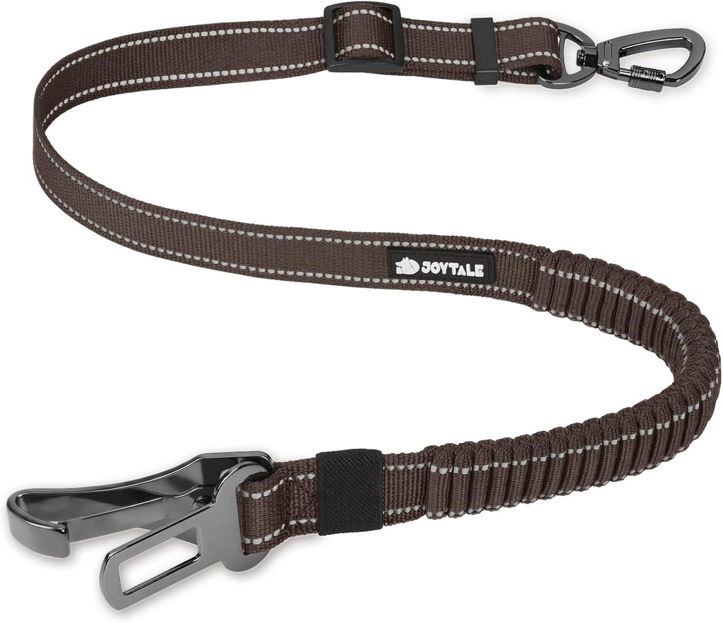 Joytale 3-in-1 Bungee Dog Seat Belt for Car, Safe & Distraction-Free Travel with Reinforced Swivel Carabiner, Shock Absorbing & Tangle-Free Nylon Tether for Medium Large Dogs, Black - Image 11