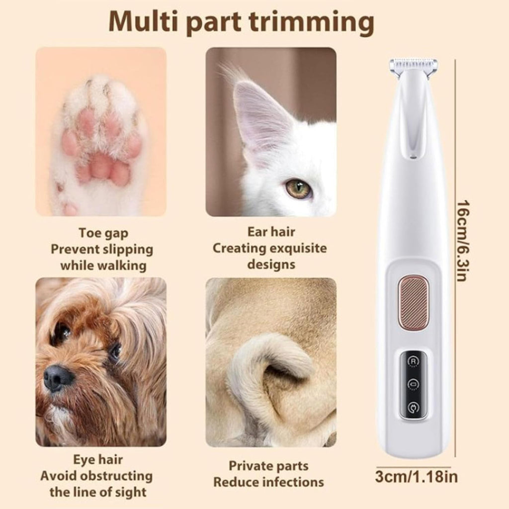 Lobuobi Petior pet micro precision trimmer showing the eighteen millimeter widened blade.