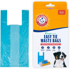 Arm and Hammer 71041 Easy Tie Waste Bags blue front view packaging