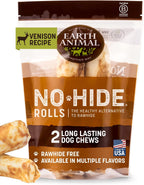 Earth Animal No Hide Chews - Long Lasting Rawhide Free Medium Dog Chews Rolls, Beef - 6 Count - Image 10