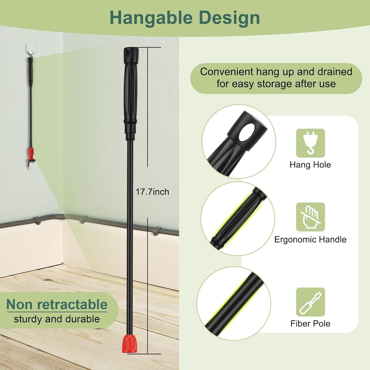 Hygger long handle algae scraper removing buildup from aquarium glass