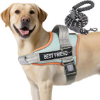 Auroth dog harness and leash set front view premium no pull pet vest