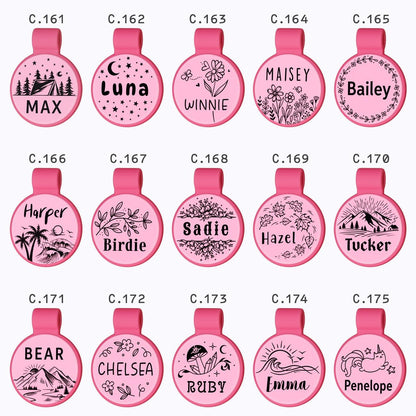 Brayhoo pet supplies small size round personalized identification accessory.