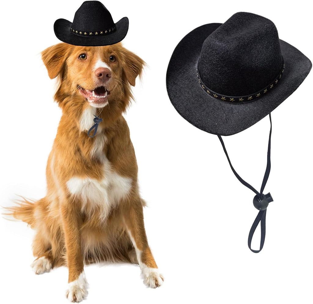 Dog Cowboy Hat Cat Cowboy Hat Pet Cowboy Costume Mini Cowboy Hat for Dogs Cat Holiday Halloween Pet Party Decoration (Pink, Small) - Image 13