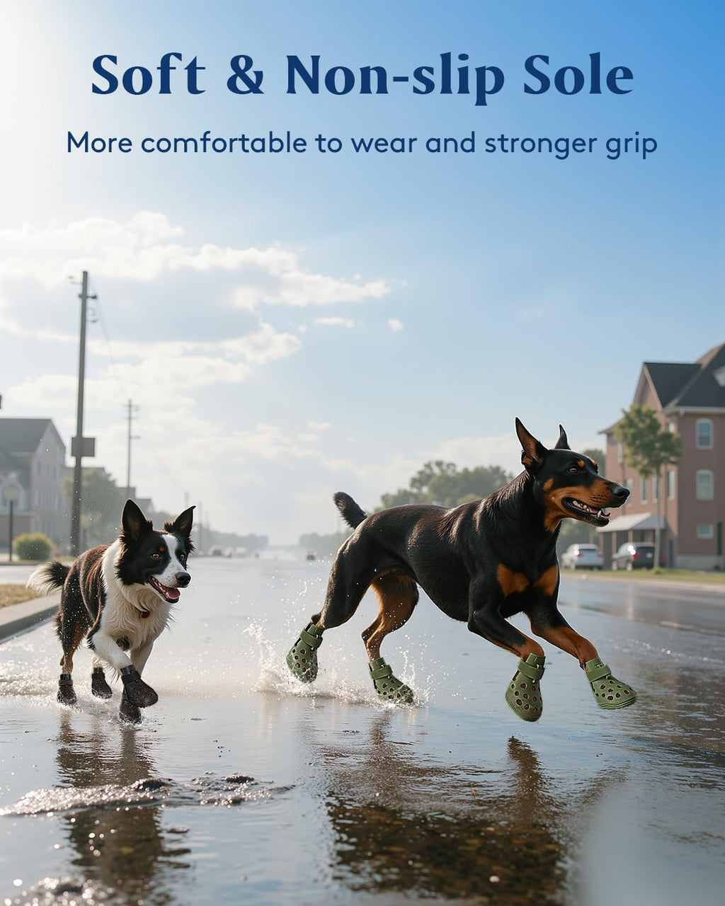 Solowinner dog boots set of four pieces