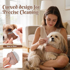 Professional pet grooming eye comb for delicate facial areas