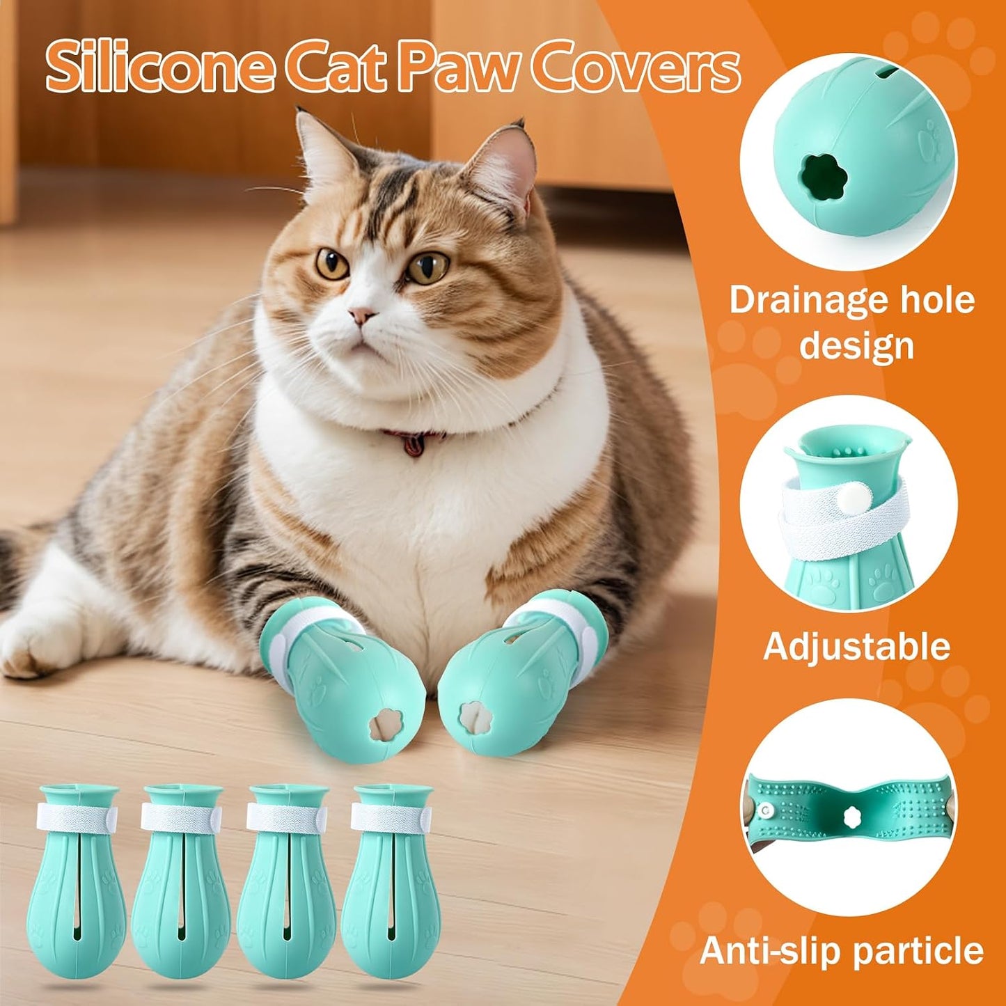 Breathable nylon mesh headgear details on Parawo anti bite cat muzzle