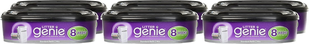 Litter Genie replacement cartridge bags stack for cat waste disposal system