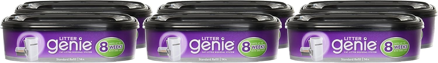 Close up view of the five layer odor barrier film cartridge for pet waste control.