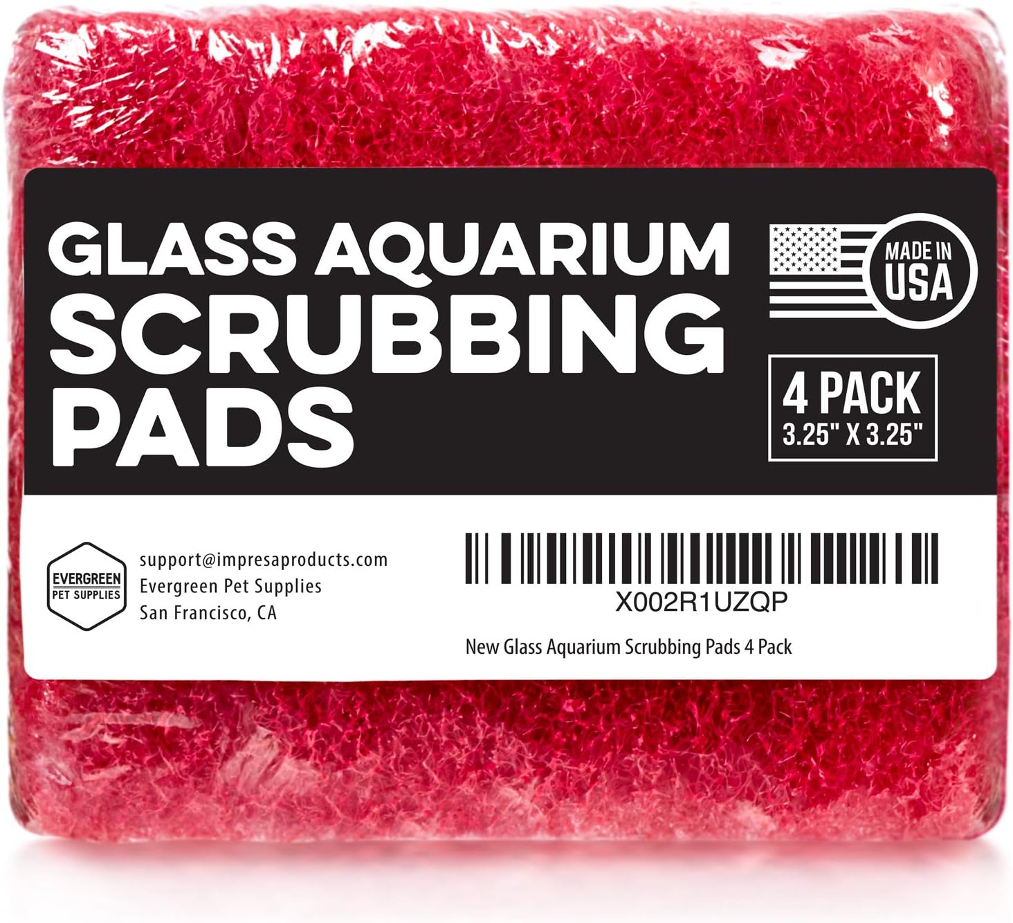 Reusable non abrasive pet safe aquarium sponge for crystal clear glass
