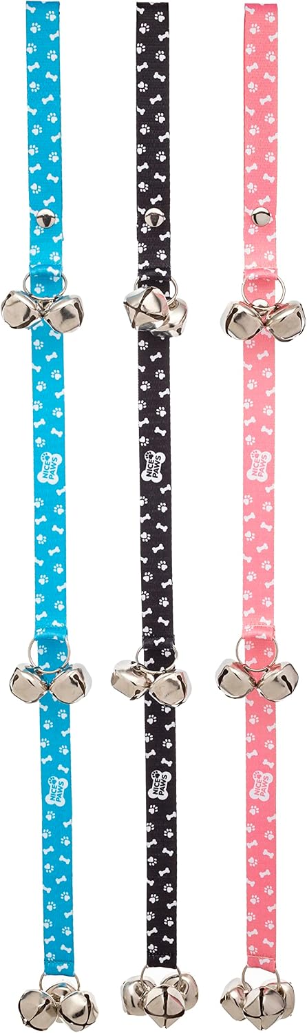 Seven extra loud metal bells for dog training