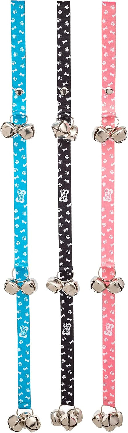 Seven extra loud metal bells for dog training