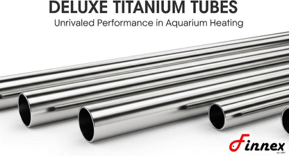 Finnex THD series aquarium heater submerged in a fish tank