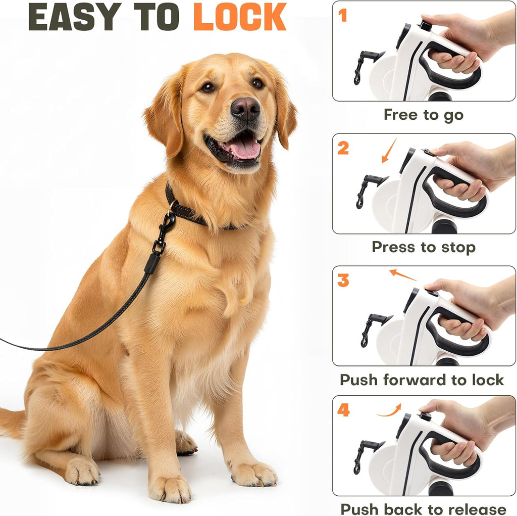 Close up of the chew-resistant steel cable on Petsweet dog leash