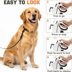 Close up of the chew-resistant steel cable on Petsweet dog leash