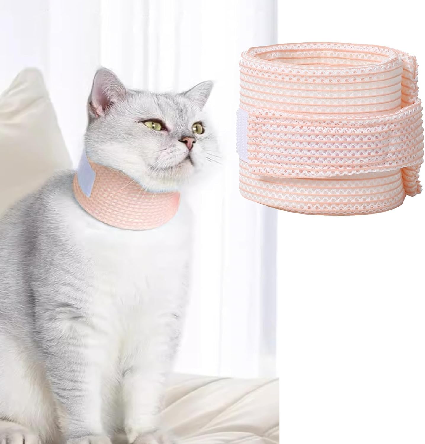 Close up texture of the high density twill composite pet neck cover.