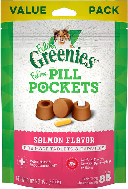 Greenies Feline Pill Pockets for Cats Natural Soft Cat Treats, Chicken Flavor, 3 oz. Pouch (85 Treats) - Image 12