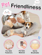 Dono disposable puppy diaper showing color changing yellow wetness indicator strip