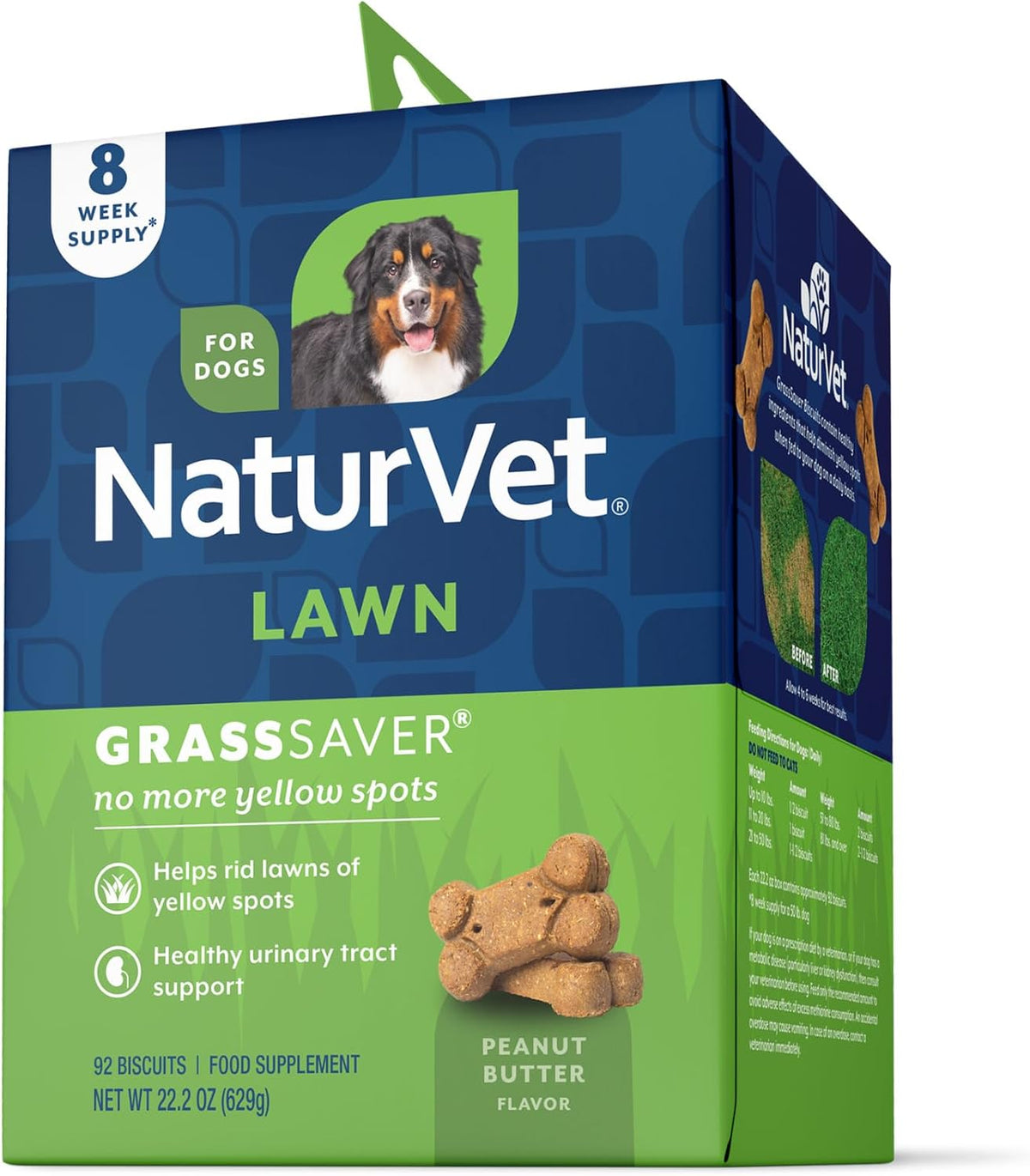 NaturVet - GrassSaver Wafers for Dogs Plus Enzymes - 300 Wafers - Healthy Supplement to Help Rid Your Lawn of Yellow Spots - Synergistic Combination of B-Complex Vitamins & Amino Acids - Image 10
