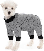Dog Surgery Recovery Suit for Small Dogs, 4-Legged Dog Onesie After Surgery with Back Snaps, Breathable Cotton Spay and Neuter Bodysuit for Female and Male Dogs - Image 9