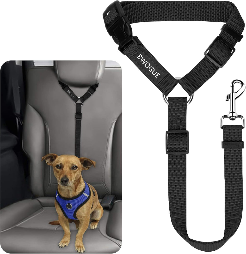 Bwogue pet dog and cat car seat belt headrest restraint