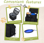 Goloni dog tote bag showing internal compartments and adjustable dividers