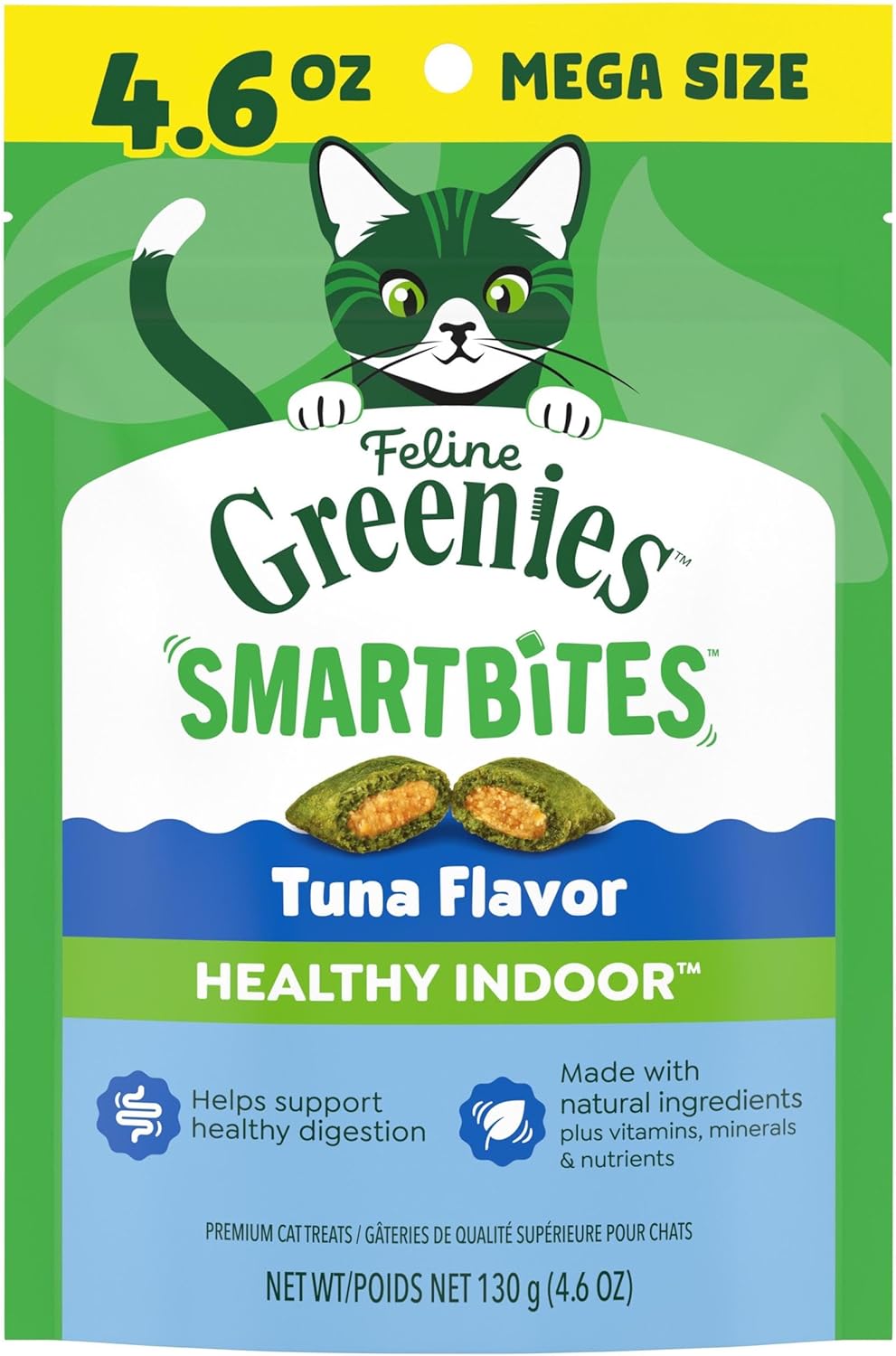 Greenies Feline Smartbites, Cat Treats Healthy Recipe, Indoor Cat Treats, Tuna Flavor, 16 oz. Tub - Image 13