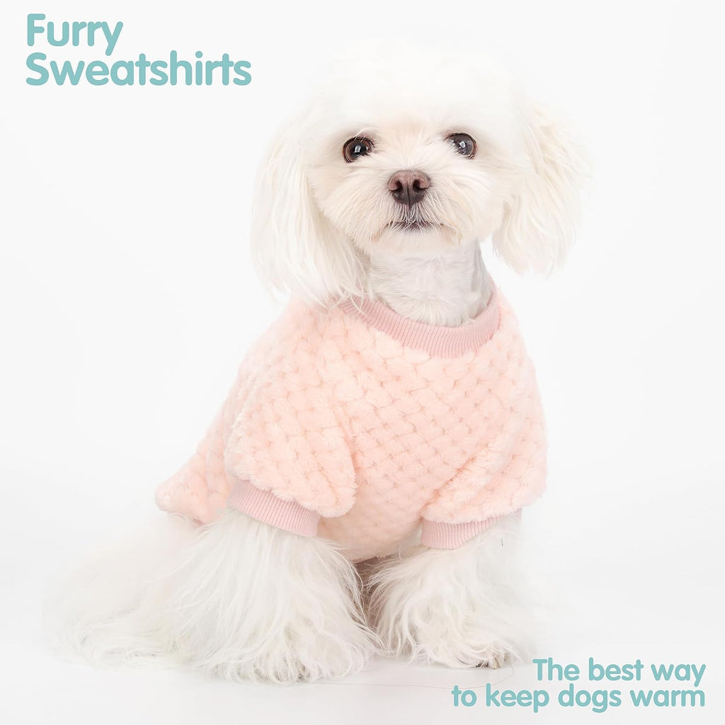 ZIAGAOP premium imported dog sweater pineapple grid pattern texture close up