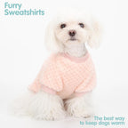 ZIAGAOP premium imported dog sweater pineapple grid pattern texture close up