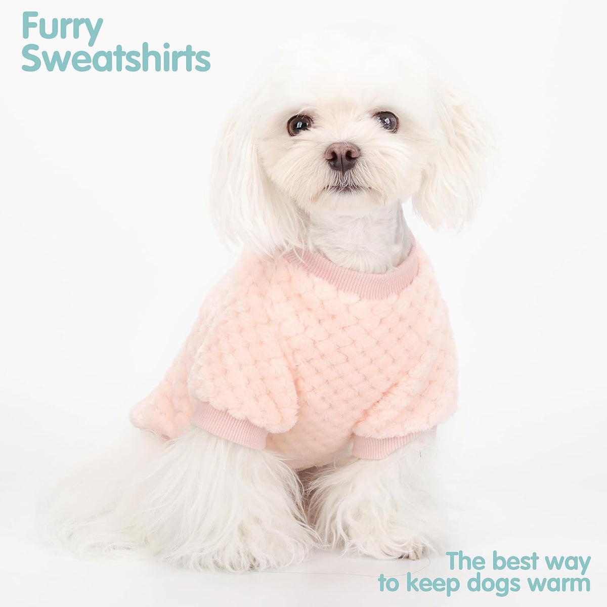 ZIAGAOP premium imported dog sweater pineapple grid pattern texture close up