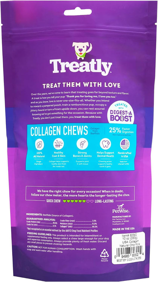 Treatly collagen chew rolls natural flavor for small dogs