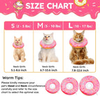 Hpetppy Cat Cone Collar Soft, Cat Recovery Collar for Wound Healing Cute Donut Adjustable Kitten Cones to Stop Licking Comfortable Lightweight Neck Elizabethan Collars for Kittens After Surgery - Image 2