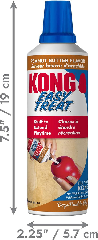 Freezable dog training treat paste cans showing product labels